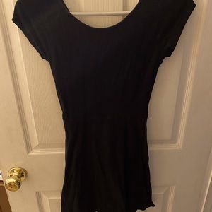 Black mini dress